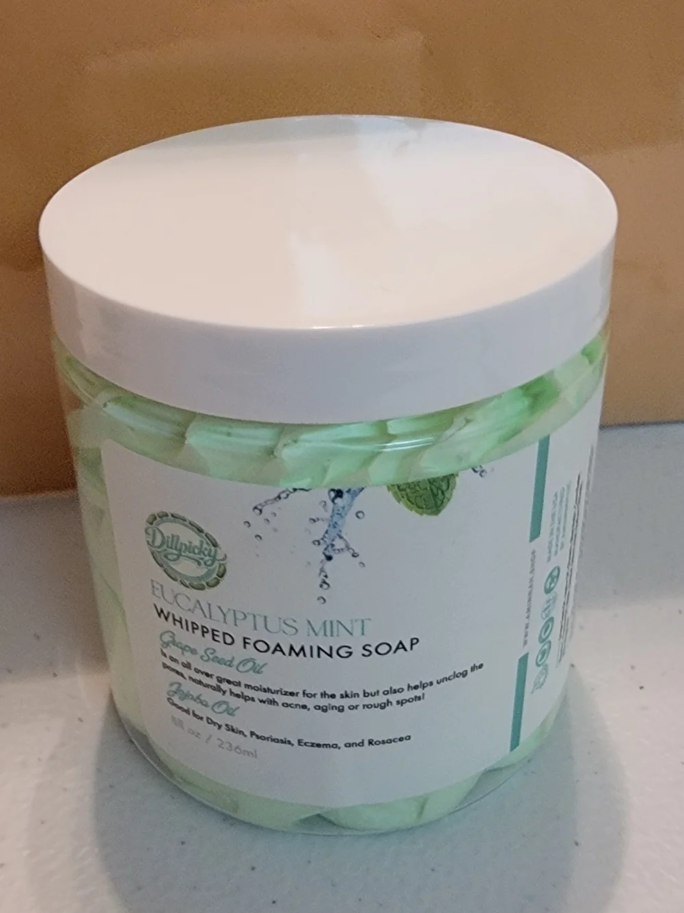 Eucalyptus Mint Whipped Foaming Soap - Mint Green